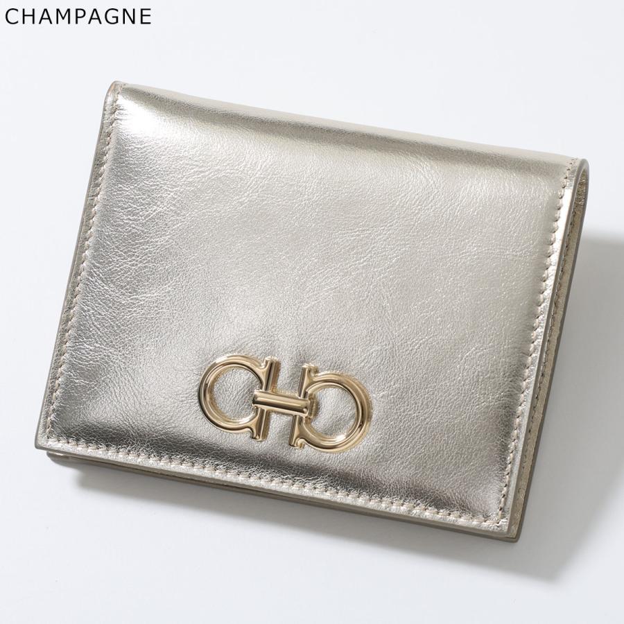 FERRAGAMO（フェラガモ） 二つ折り財布 THE GANCINI ガンチーニ 22D780