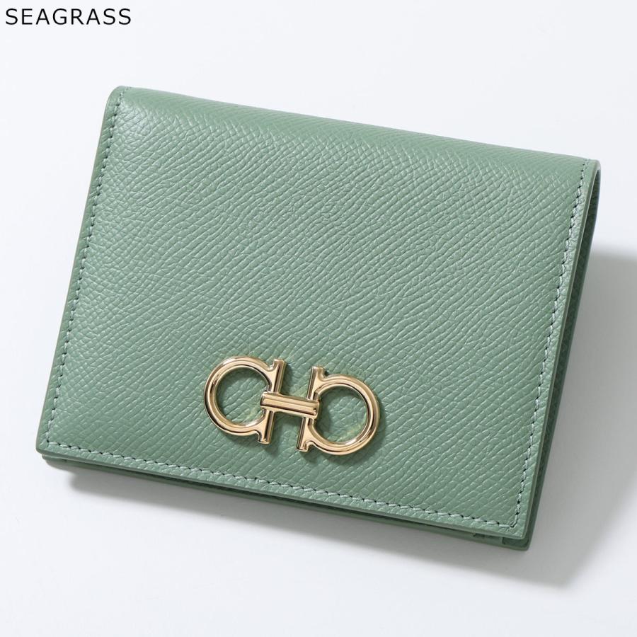 フェラガモ ガンチーニ 財布 未使用 FERRAGAMO（フェラガモ） 二つ折り財布 THE GANCINI ガンチーニ 22D780