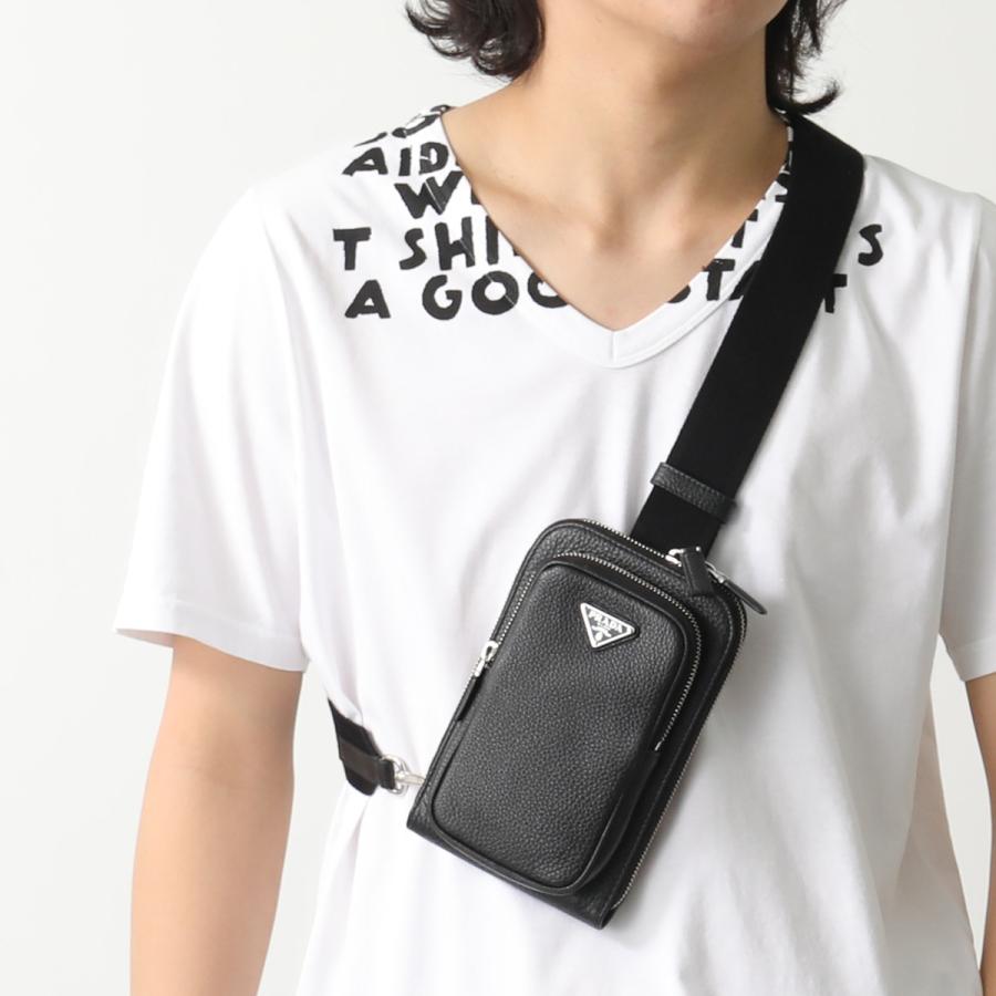 PRADA（プラダ） フォンケース 2ZH195 2BBE メンズ レザー ボディ
