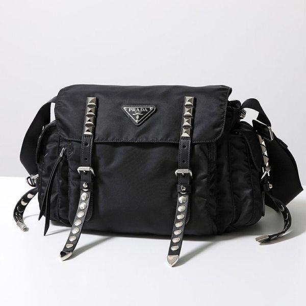 PRADA（プラダ） ショルダーバッグ 1BD118 2BYB メンズ スタッズ
