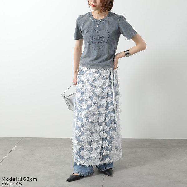 ganni ガニー Tシャツ ヘビーコットンドロップショルダーハート GANNI（ガニー） 半袖 Tシャツ Heavy Cotton Jersey Heart Small T