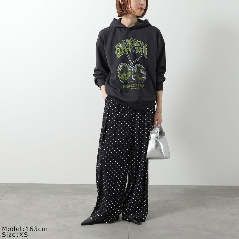 Acne Studios - 新品未使用 GANNI ガニー プルオーバー パーカー ブルー GANNI（ガニー） パーカー Isoli Cherries Oversized Hoodie T4285