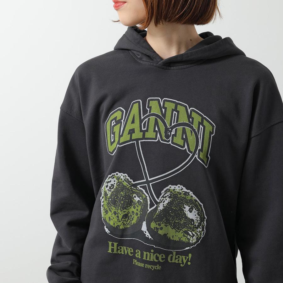 GANNI（ガニー） パーカー Isoli Cherries Oversized Hoodie T4285