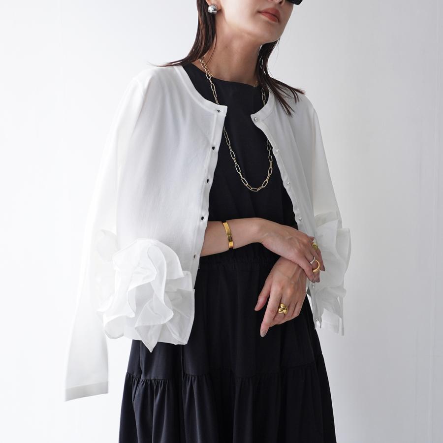 Mewl（ミュール） カーディガン M252-95200 レディース フリル ニット