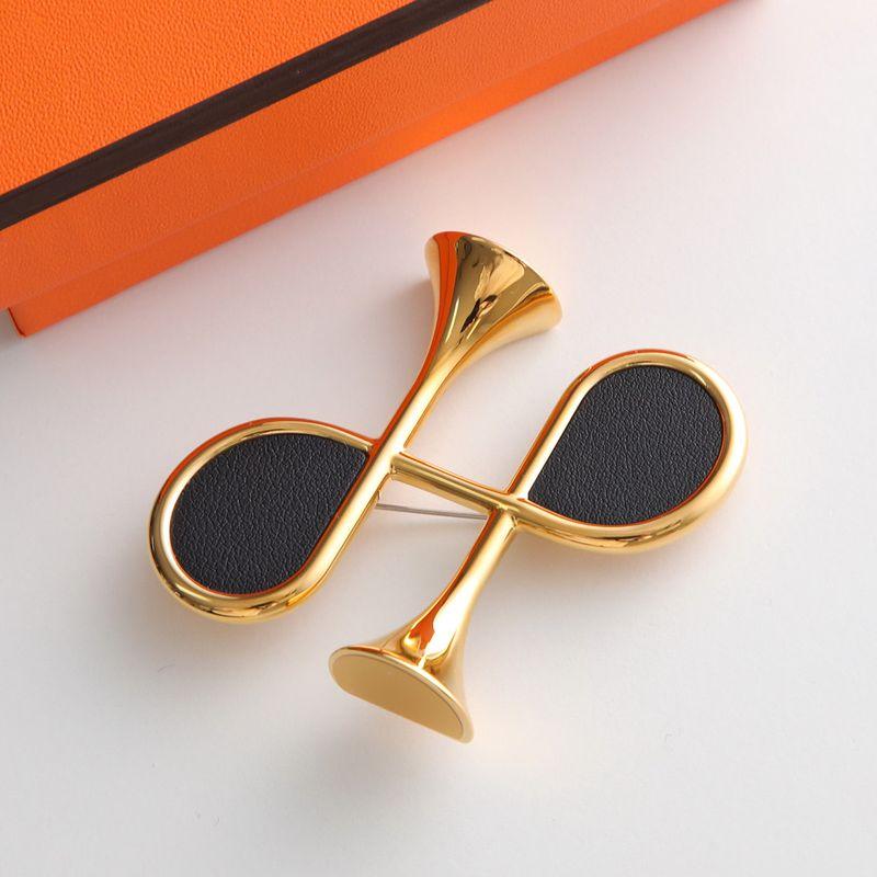 HERMES（エルメス） ブローチ コルアッシュ Cor H 500082FC スイフト