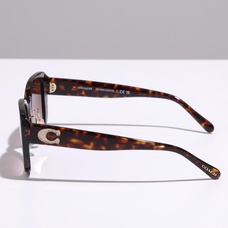 COACHサングラス（BR）正規品 COACH（コーチ） サングラス HC8352 CD472 レディース バタフライ型