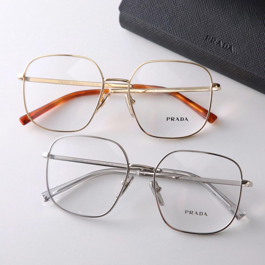 PRADA（プラダ） メガネ VPR A59 レディース ポリゴン型 メタル