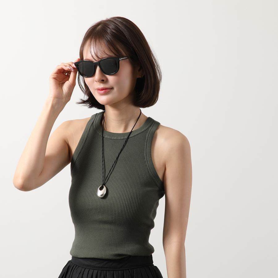 PRADA プラダ サングラス SPR A21S メンズ ウェリントン型 セルフレーム フルリム ロゴ アイウェア 16K-08Z/BLACKの画像