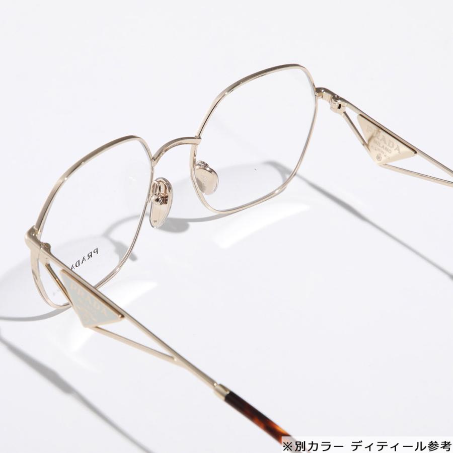 PRADA（プラダ） メガネ VPR 59Z メンズ ポリゴン型 細フレーム メタル