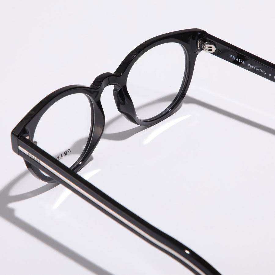 プラダメガネ 黒縁 PRADA（プラダ） メガネ VPR A14 メンズ レディース ボストン型 セル