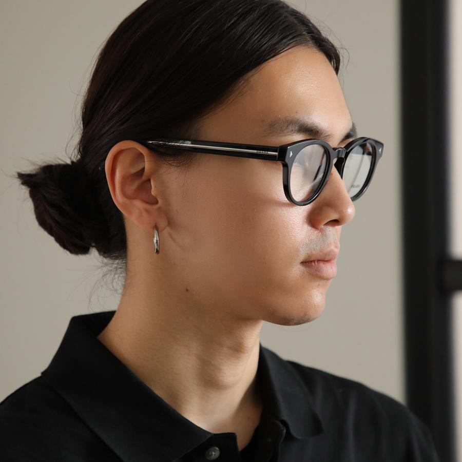 PRADA プラダ メガネ VPR A14 メンズ レディース ボストン型 セルフレーム フルリム めがね 眼鏡 ロゴ アイウェア 黒縁メガネ 伊達メガネ 16K-1O1/BLACKの画像