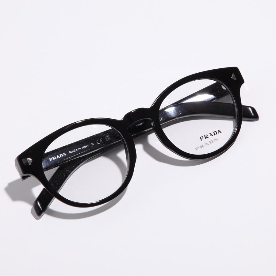 プラダメガネ 黒縁 PRADA（プラダ） メガネ VPR A14 メンズ レディース ボストン型 セル