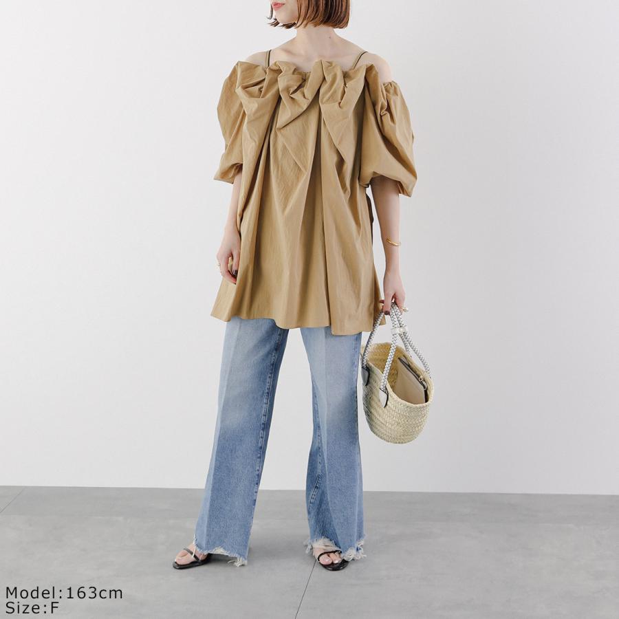 Mewl（ミュール） ブラウス M252-15189 レディース オフショル 五分袖