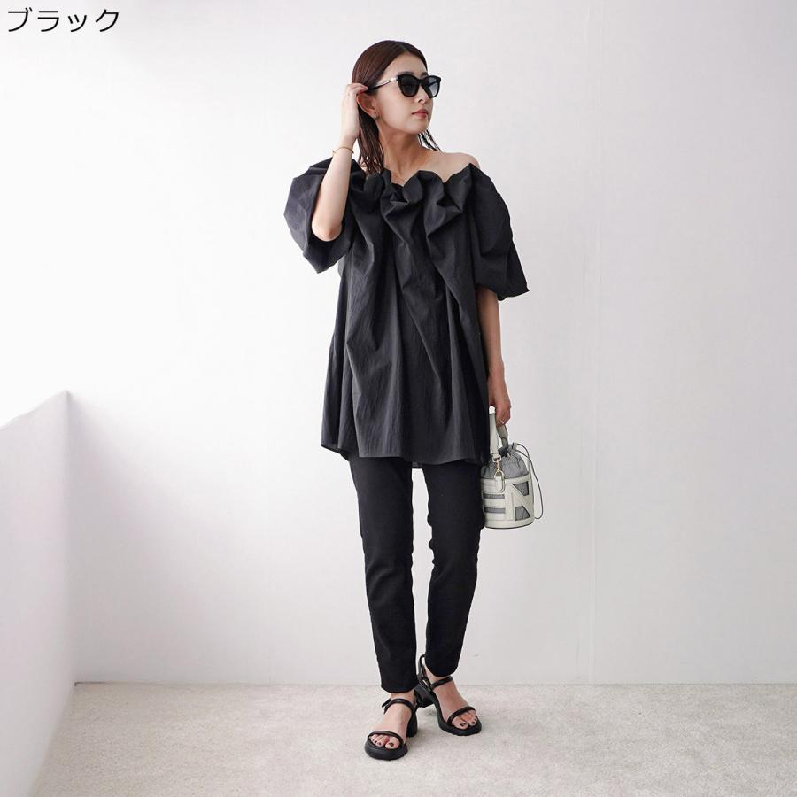 Mewl（ミュール） ブラウス M252-15189 レディース オフショル 五分袖