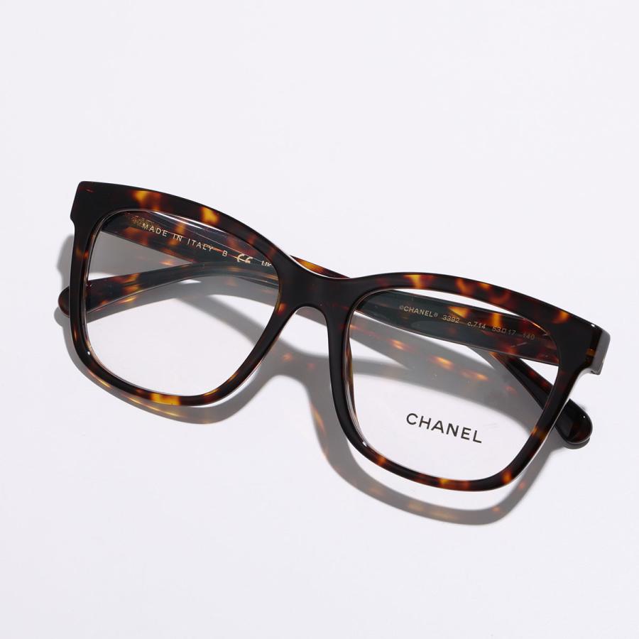 CHANEL（シャネル） メガネ 3392 レディース スクエア型 ウェリントン