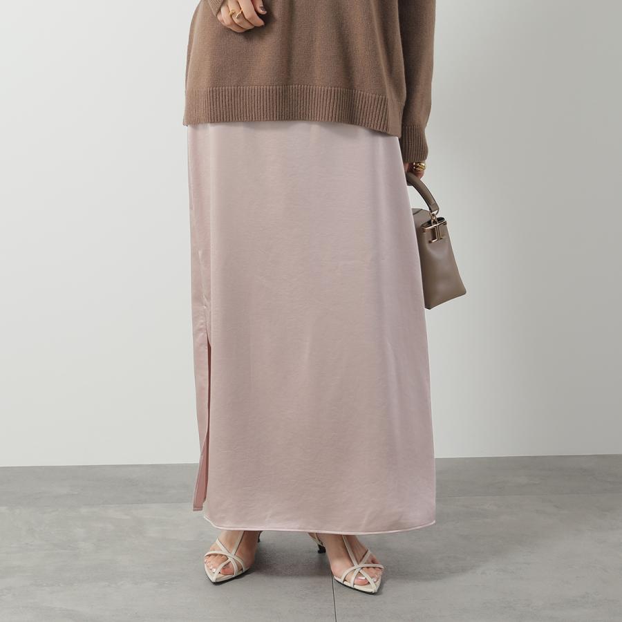 ウィークエンド マックスマーラ フレアスカート サテン調 ピンク ゆったり MAXMARA WEEKEND LINE（マックスマーラウィークエンドライン） WEEKEND