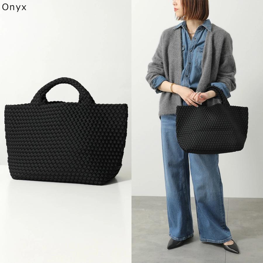 NAGHEDI ナゲディ トートバッグ St Barths Medium Tote SN03013LD レディース ネオプレン メッシュ ハンドバッグ 編み込み オフィス A4 鞄の画像