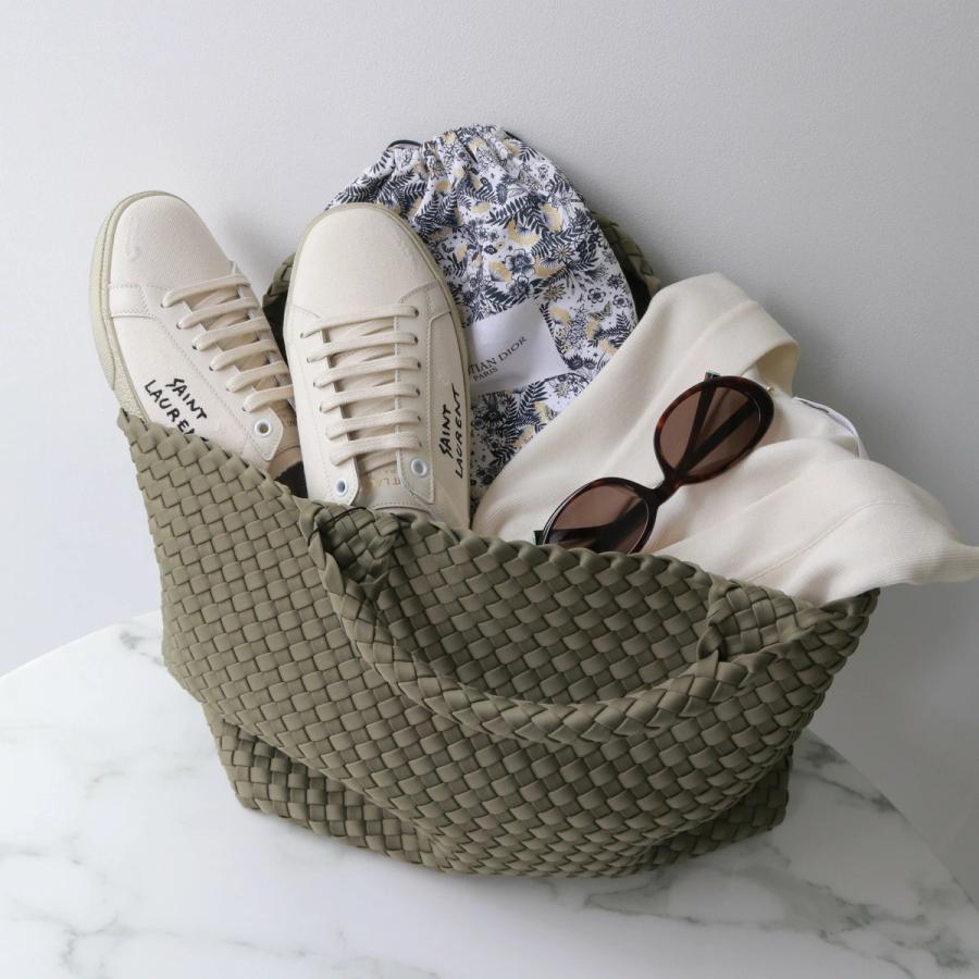 NAGHEDI ナゲディ トートバッグ St Barths Medium Tote SN03013LD レディース ネオプレン メッシュ ハンドバッグ 編み込み オフィス A4 鞄の画像
