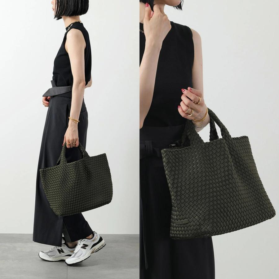 NAGHEDI ナゲディ トートバッグ St Barths Medium Tote SN03013LD レディース ネオプレン メッシュ ハンドバッグ 編み込み オフィス A4 鞄の画像