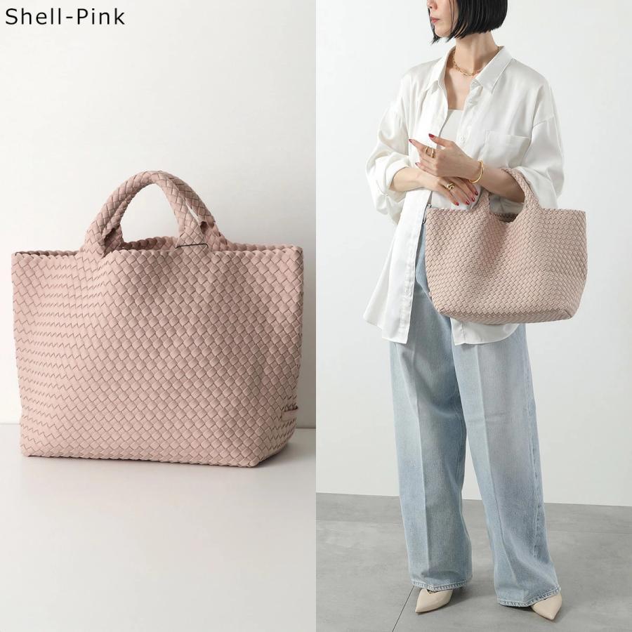 NAGHEDI ナゲディ トートバッグ St Barths Medium Tote SN03013LD レディース ネオプレン メッシュ ハンドバッグ 編み込み オフィス A4 鞄の画像