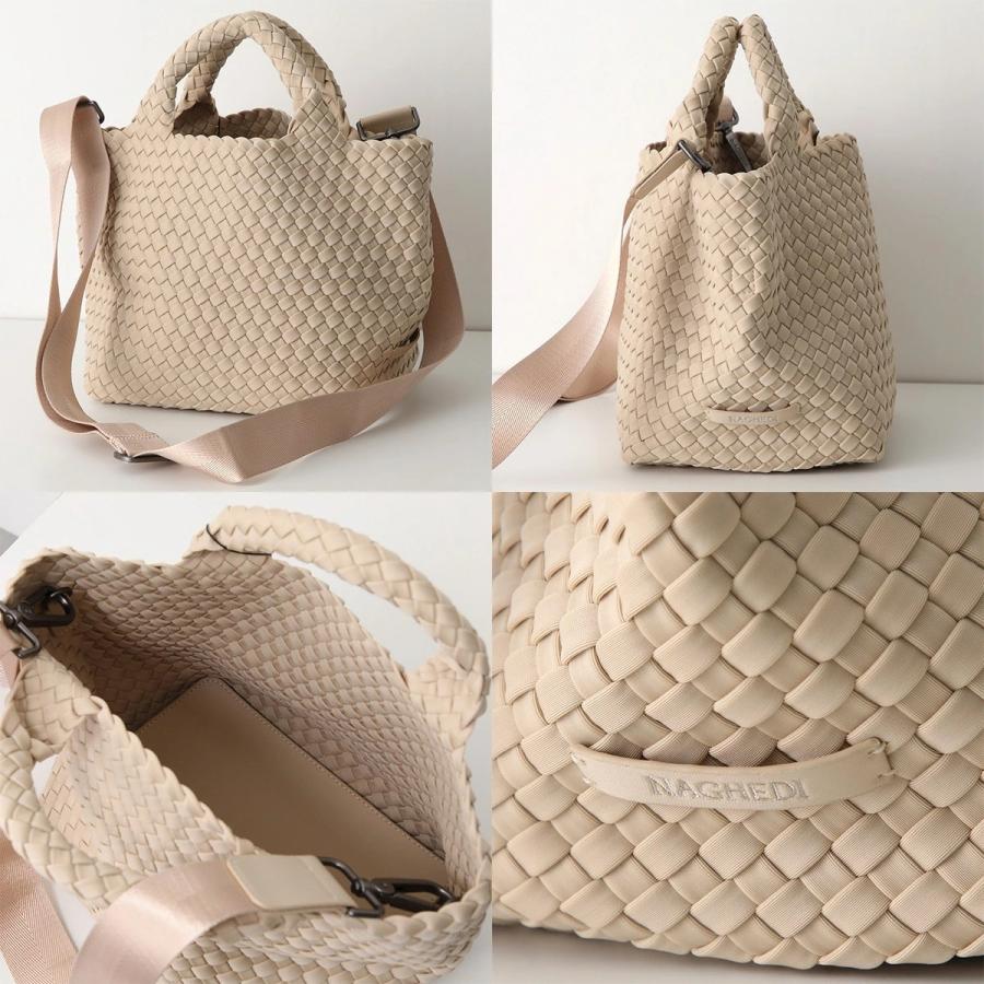 NAGHEDI ナゲディ ハンドバッグ St Barths Small Tote SN03012LD レディース ネオプレン メッシュ ショルダーバッグ 編み込み 鞄の画像