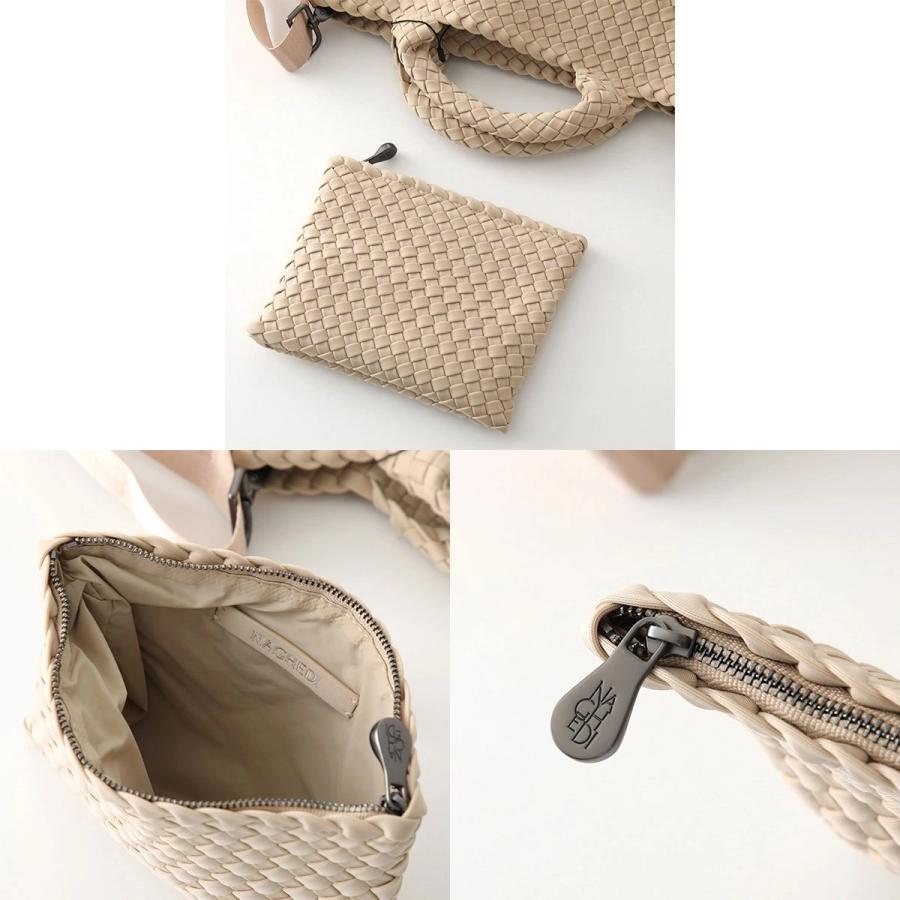 NAGHEDI ナゲディ ハンドバッグ St Barths Small Tote SN03012LD レディース ネオプレン メッシュ ショルダーバッグ 編み込み 鞄の画像