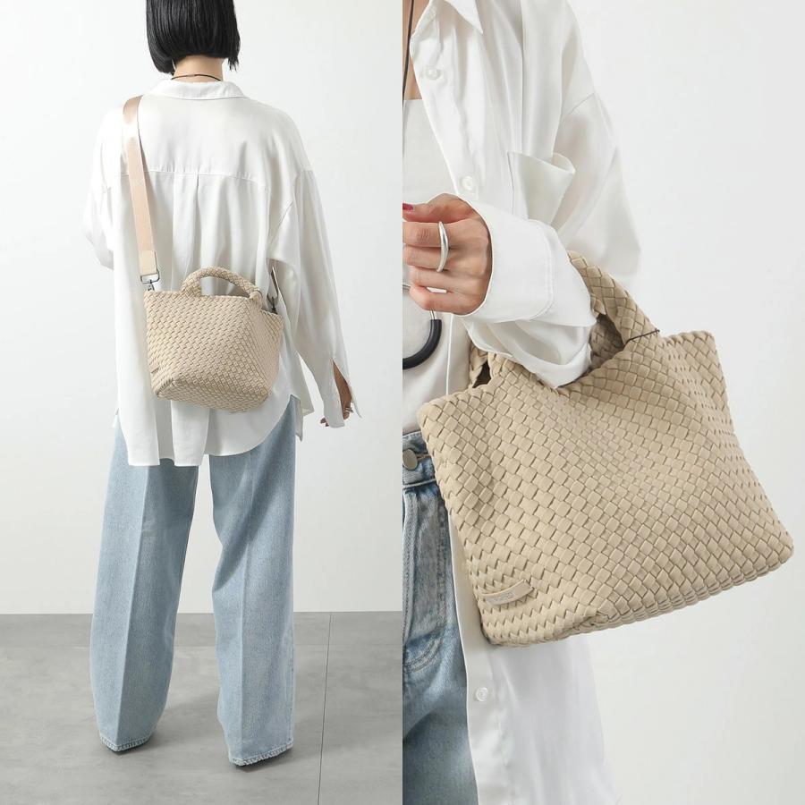 NAGHEDI ナゲディ ハンドバッグ St Barths Small Tote SN03012LD レディース ネオプレン メッシュ ショルダーバッグ 編み込み 鞄の画像