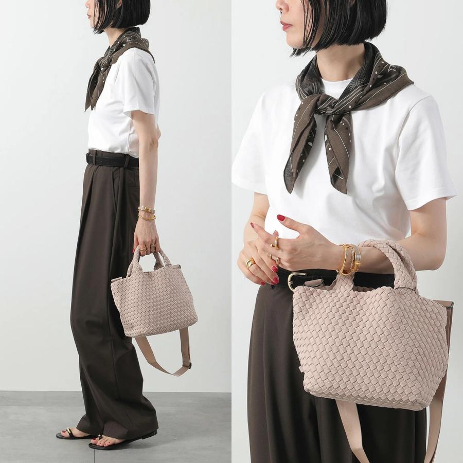 NAGHEDI ナゲディ ハンドバッグ St Barths Small Tote SN03012LD レディース ネオプレン メッシュ ショルダーバッグ 編み込み 鞄の画像