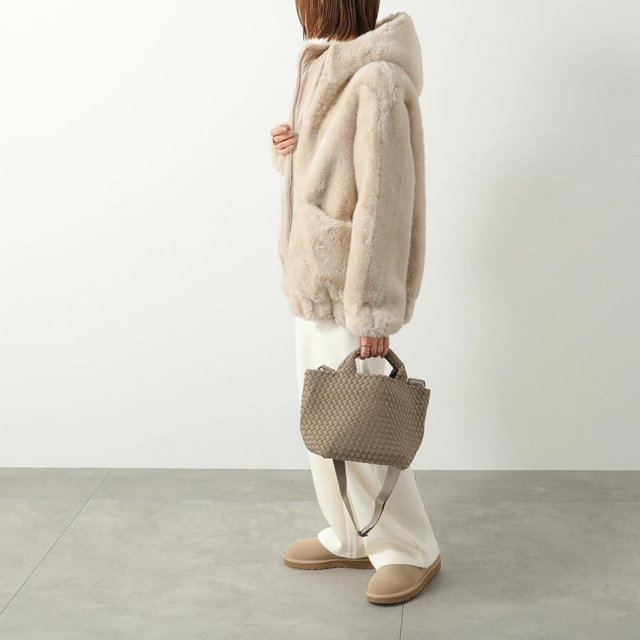 NAGHEDI ナゲディ ハンドバッグ St Barths Small Tote SN03012LD レディース ネオプレン メッシュ ショルダーバッグ 編み込み 鞄の画像