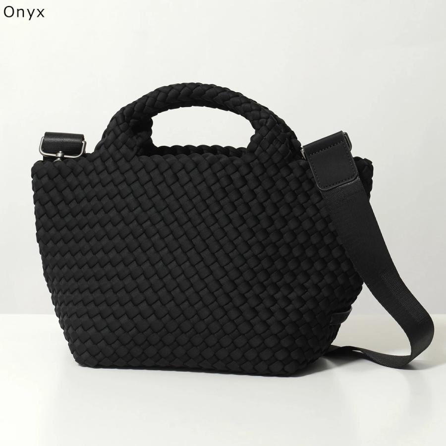 NAGHEDI ナゲディ ハンドバッグ St Barths Small Tote SN03012LD レディース ネオプレン メッシュ ショルダーバッグ 編み込み 鞄の画像