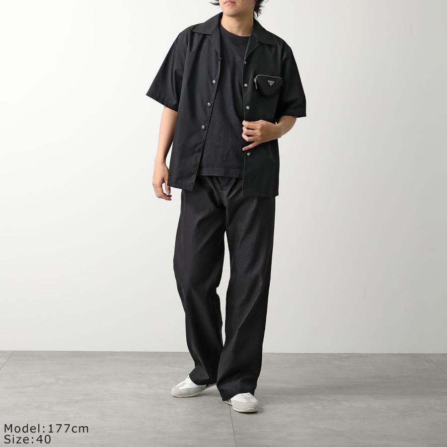 【PRADA】リナイロン トライアングルロゴ 半袖シャツ PRADA】リナイロン トライアングルロゴ 半袖シャツ (PRADA