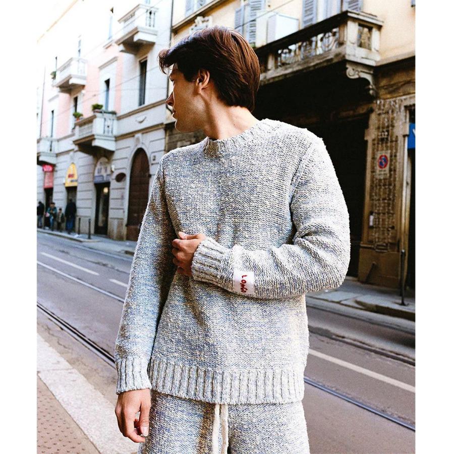 LONGO ロンゴ ニット S022420L メンズ 長袖 コットン セーター サマー