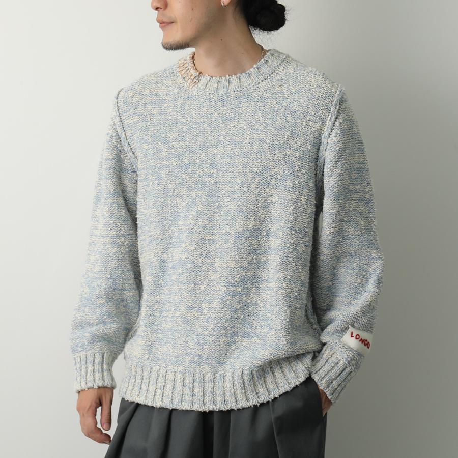LONGO ロンゴ ニット S022420L メンズ 長袖 コットン セーター サマー