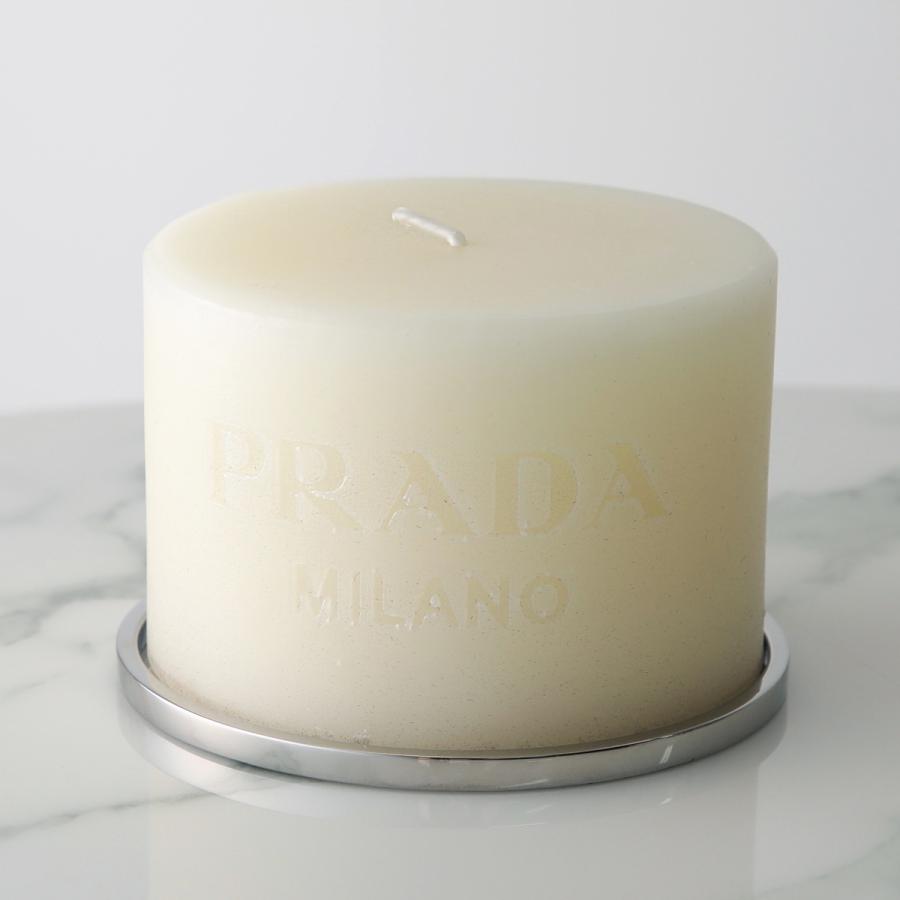 PRADA キャンドル ホワイト/ブラック ポーセリン フレグランスキャンドル