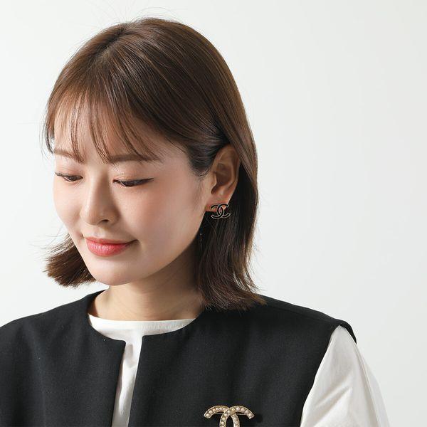 超激レア　新品未使用　CHANEL BIGココピアス　クリア×ブラック 楽天市場】シャネル CHANEL ピアス ココマーク ブラックxゴールド