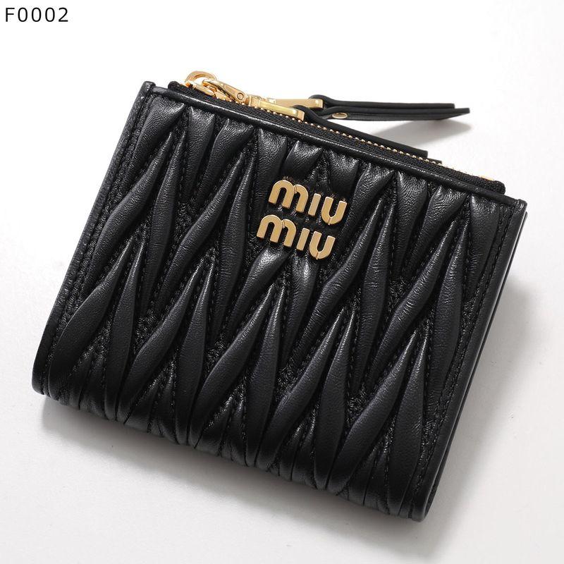 miu miu（ミュウミュウ） 二つ折り財布 MATELASSE マテラッセ 5ML024