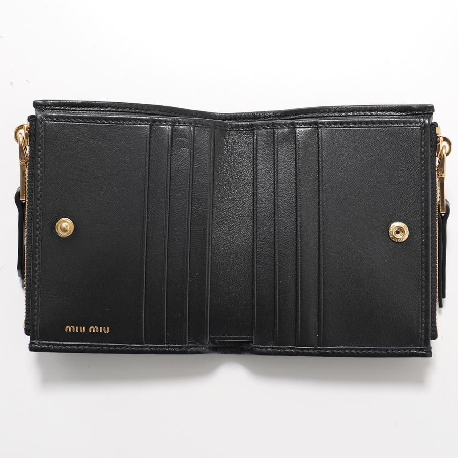 miu miu（ミュウミュウ） 二つ折り財布 MATELASSE マテラッセ 5ML024