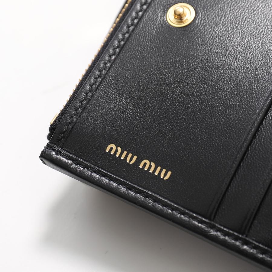 miu miu（ミュウミュウ） 二つ折り財布 MATELASSE マテラッセ 5ML024