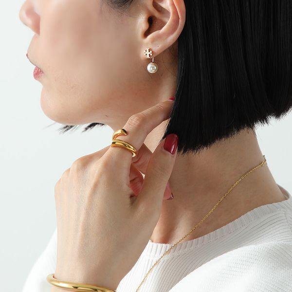 TORY BURCH（トリーバーチ） ピアス Pearl Front-Back Earring パール