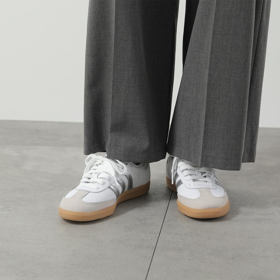 adidas Originals アディダスオリジナルス スニーカー SAMBA OG サンバ JI2725 レディース ローカット レザー シルバー スリーストライプ シューズ 靴_6