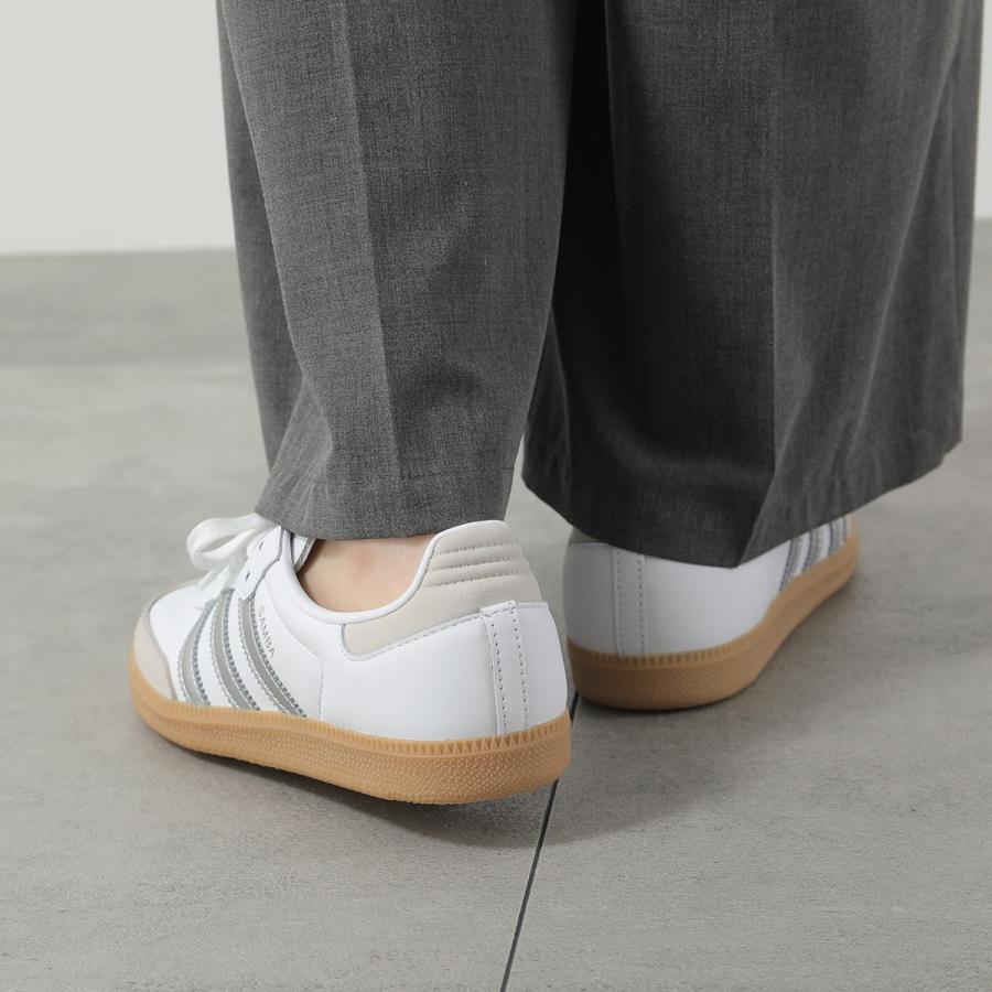 adidas Originals アディダスオリジナルス スニーカー SAMBA OG サンバ JI2725 レディース ローカット レザー シルバー スリーストライプ シューズ 靴_8