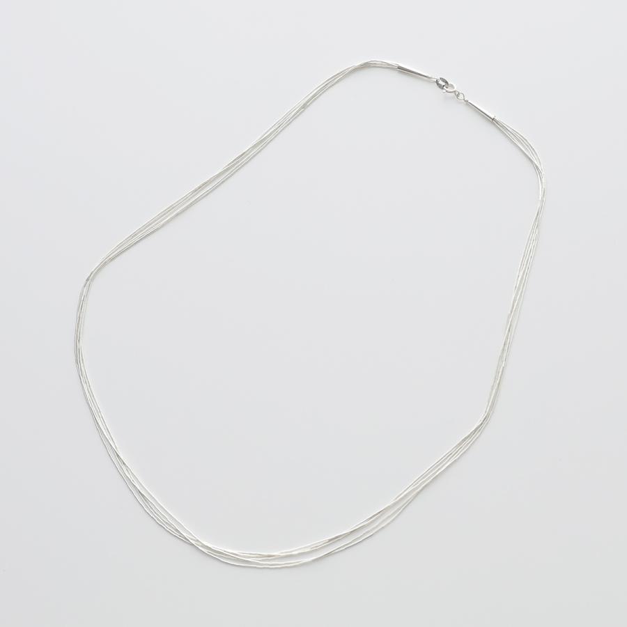 HAPPO シルバービーズネックレス Harpo（アルポ） Navajo round and saucer silver beads necklace 64cm