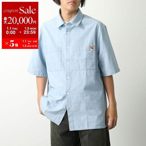 MAISON SPECIAL / 半袖シャツ/FREE/コットン/WHT/21241315206 MAISON KITSUNE（メゾン キツネ） シャツ OM00424WC5006 メンズ 半袖