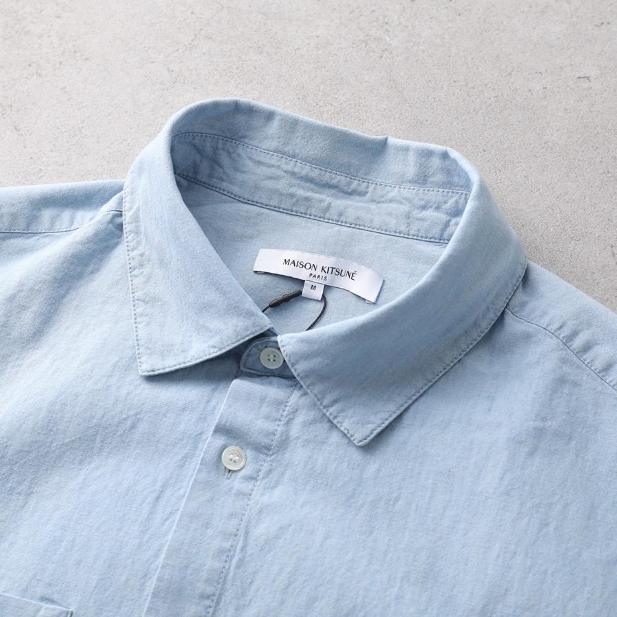 MAISON KITSUNE（メゾン キツネ） シャツ OM00424WC5006 メンズ 半袖