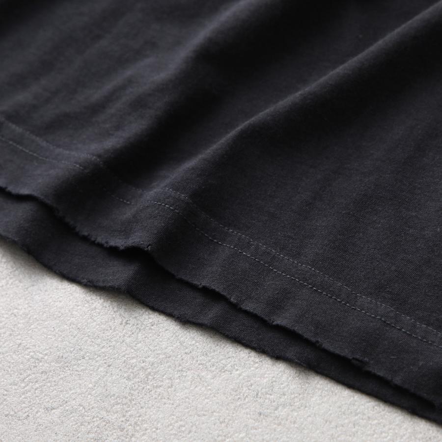 BALENCIAGA バレンシアガ Tシャツ 739784 TOVF4 クルーネック 半袖 ロゴ刺繍 ダメージ加工 ストレッチコットン オーバーサイズ カットソー 9034の画像