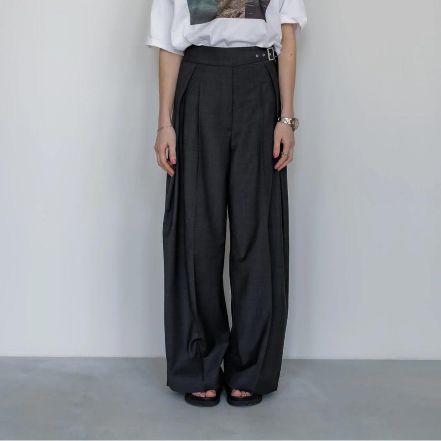 LEMAY ルメイ　韓国　ブラック ワイドパンツ ベルト付き　スラックス LEMAY ルメイ 韓国 ブラック ワイドパンツ ベルト付き