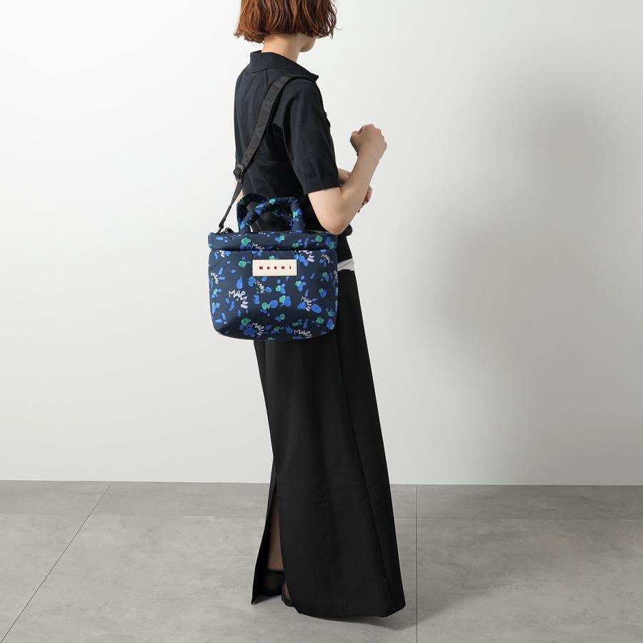 マルニ MARNI ハンドバッグ ショルダーバッグ 肩掛け ラフィア ネイビー MARNI（マルニ） ショルダーバッグ MUSEO SOFT ミュゼオ ソフト ミニ