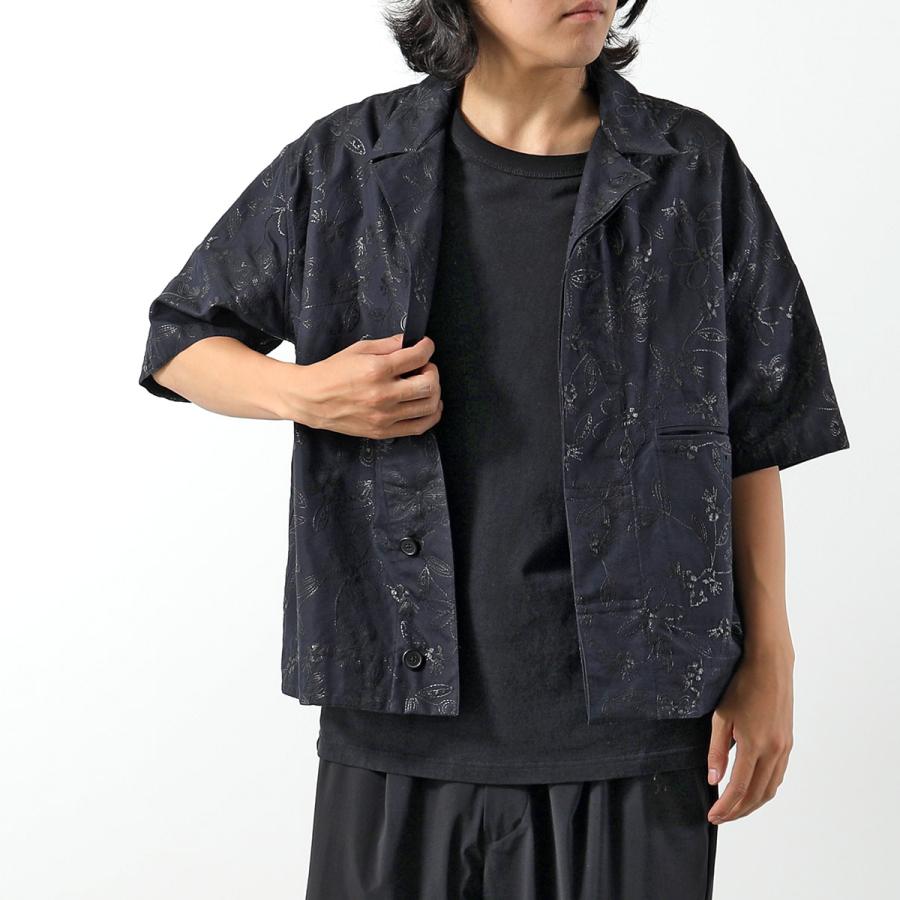 HERMES エルメス 半袖シャツ Fleurs technique short-sleeve