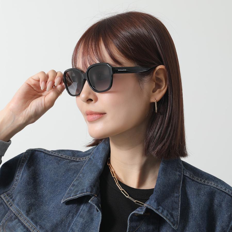美品 COACH コーチ サングラス ピンク セルフレーム フルリムウェリントン COACH（コーチ） サングラス 8339U レディース ウェリントン型
