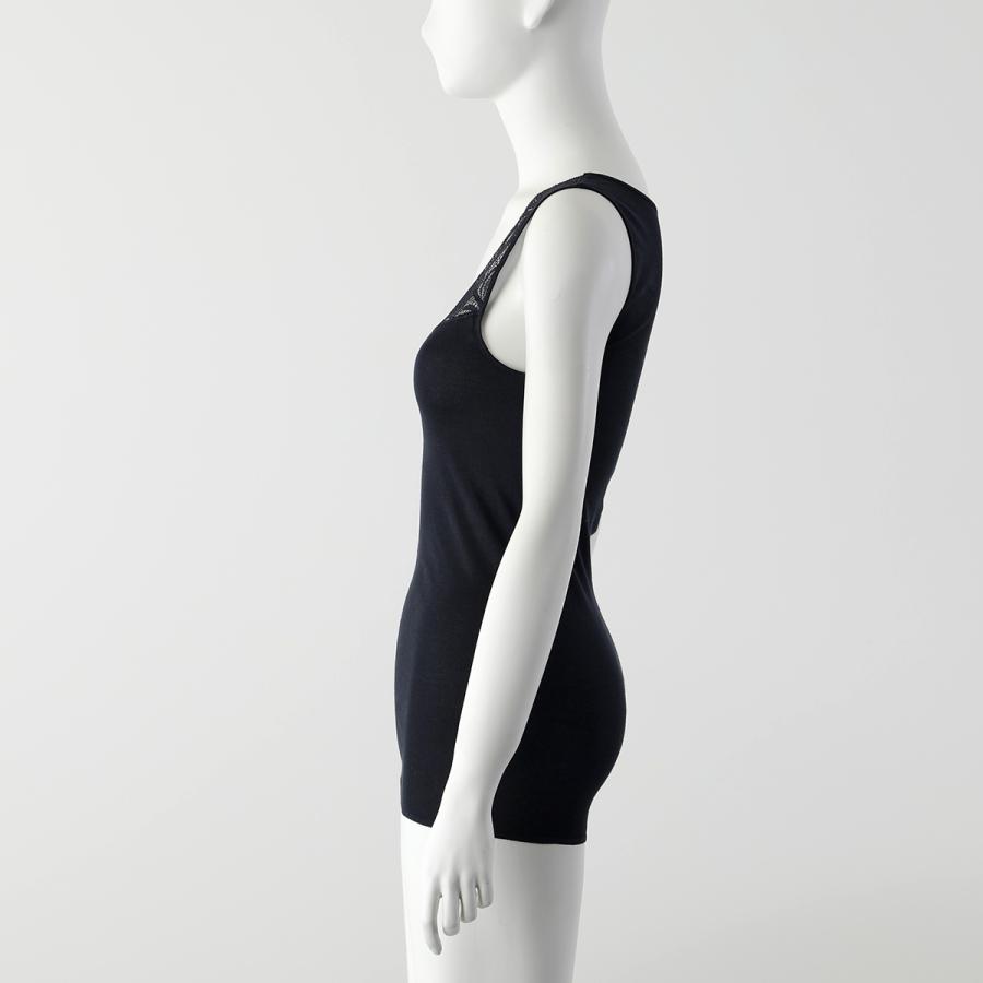 HANROハンロタンクトップ S ホワイト HANRO(ハンロ)｜LACE DELIGHTタンクトップ/ホワイト の通販